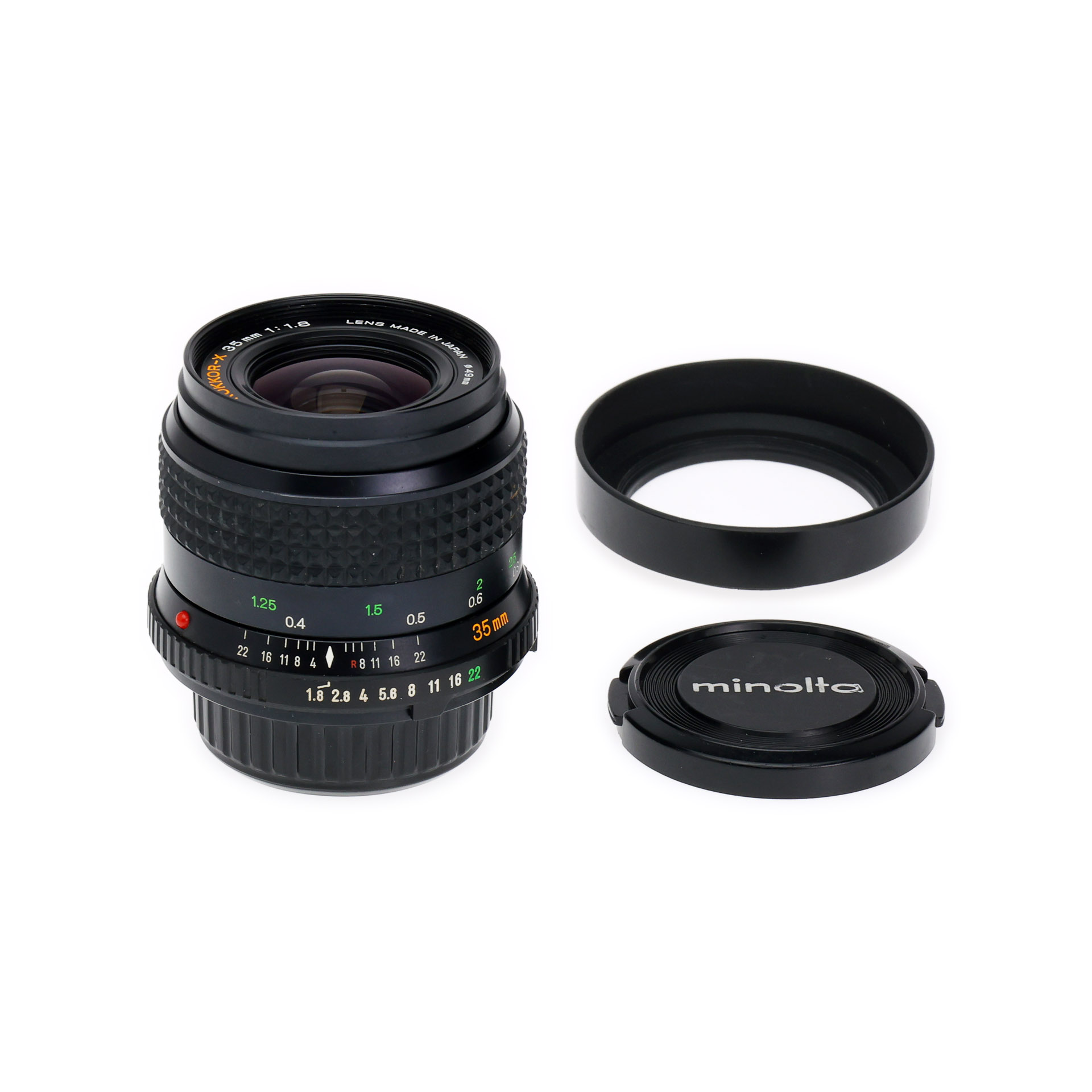 Minolta MD 35mm F1.8 W.Rokkor-X Wide Angle Manual Focus Lens Poor