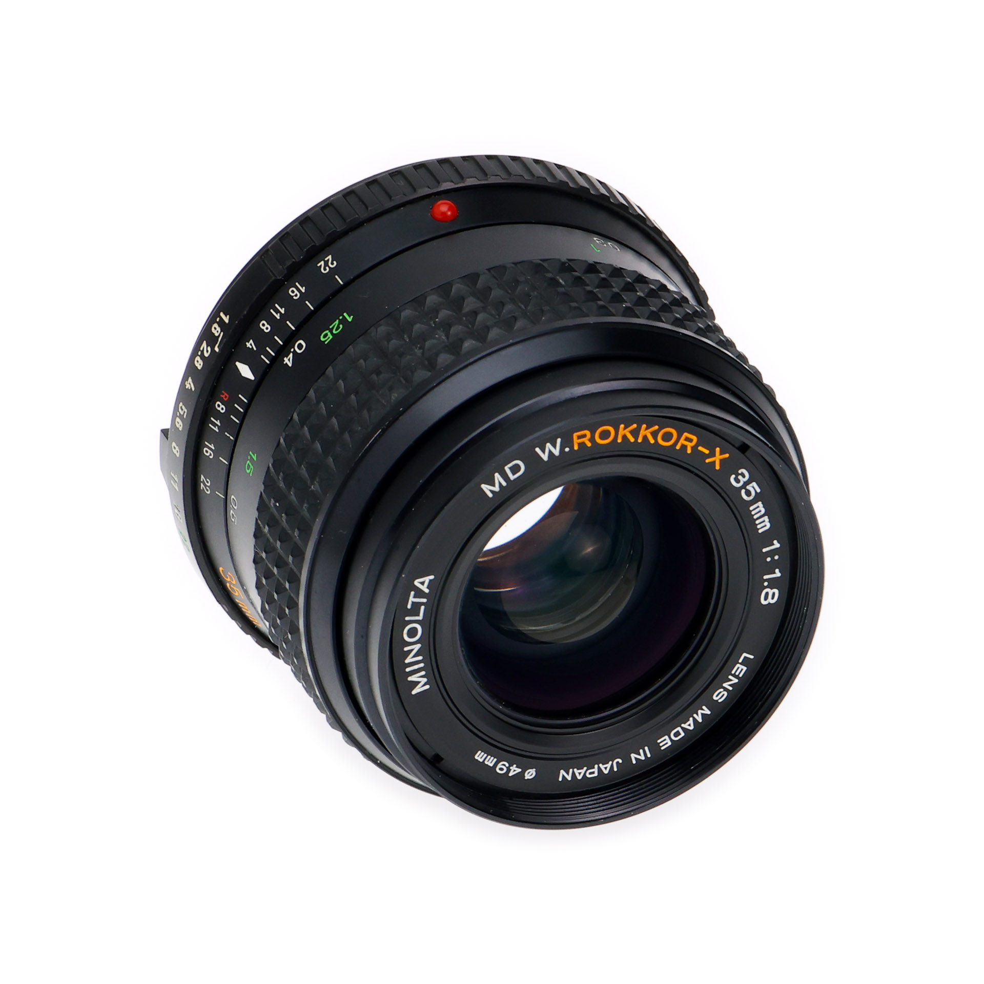 Minolta MD 35mm F1.8 W.Rokkor-X Wide Angle Manual Focus Lens Poor